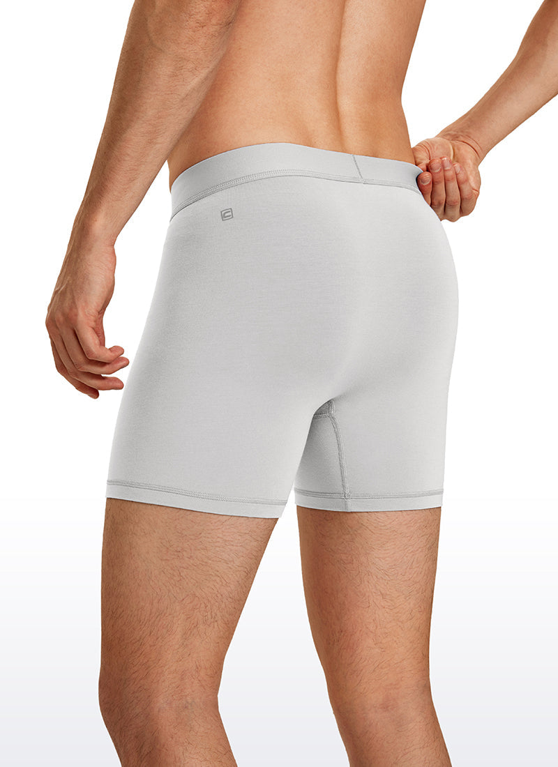 Ultra-Soft Modal Double Lined 5" Boxer Underwear (3-Pack)