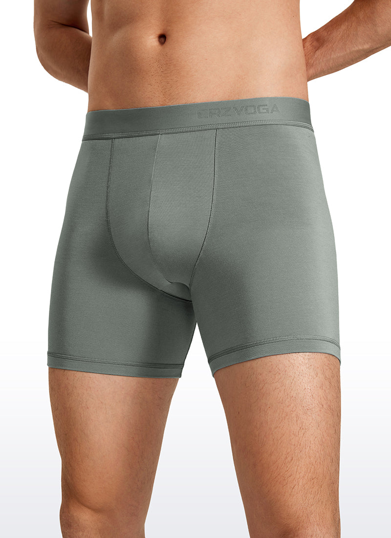 Ultra-Soft Modal Double Lined 5" Boxer Underwear (3-Pack)