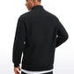 Fleece Lined Half Zip Sweatshirts Mock Neck