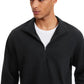 Fleece Lined Half Zip Sweatshirts Mock Neck