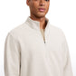 Fleece Lined Half Zip Sweatshirts Mock Neck