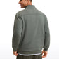 Fleece Lined Half Zip Sweatshirts Mock Neck