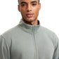 Fleece Lined Half Zip Sweatshirts Mock Neck