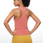 Seamless Scroop Neck Racerback Tanks