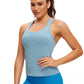 Seamless Scroop Neck Racerback Tanks