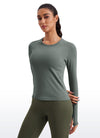 Seamless Long Sleeves with Thumbholes Shirts