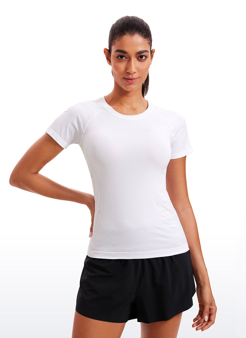 Seamless Hip-Length Short Sleeves