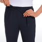 Stretch Drawstring 7/8 Pants with Pockets 27''