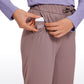 Stretch Drawstring 7/8 Pants with Pockets 27''