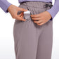 Stretch Drawstring 7/8 Pants with Pockets 27''