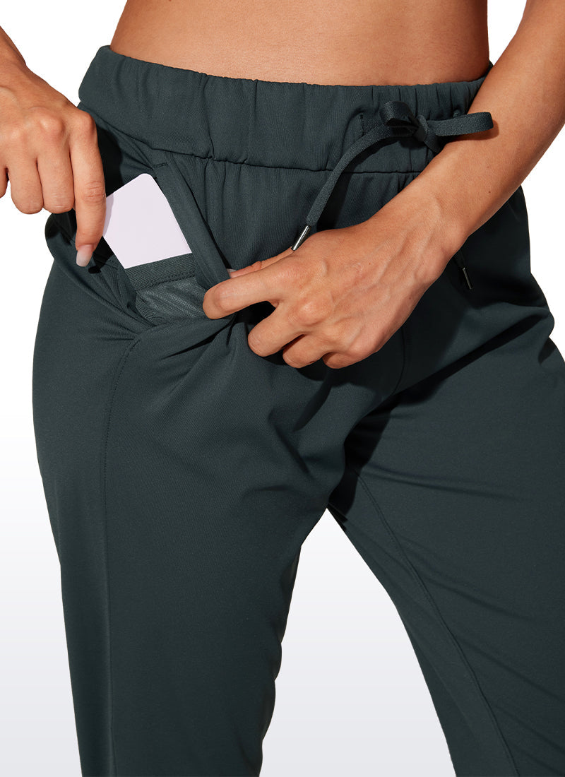 Stretch Drawstring Jogger with Pockets 27''