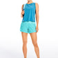 Feathery-Fit Mid-Rise Lined Shorts with Flat Waist 4''