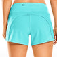 Feathery-Fit Mid-Rise Lined Shorts with Flat Waist 4''