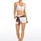 Feathery-Fit Mid-Rise Lined Shorts with Flat Waist 4''