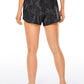 Feathery-Fit Mid-Rise Lined Shorts with Drawstring 4''