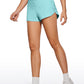 Feathery-Fit Soft High Rise Lined Shorts with Flat Waist 2.5''