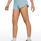 Feathery-Fit Soft High Rise Lined Shorts with Flat Waist 2.5''