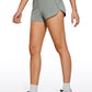 Feathery-Fit Soft High Rise Lined Shorts with Flat Waist 2.5''