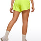 Feathery-Fit Soft High Rise Lined Shorts with Back Pocket 4''