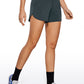 Feathery-Fit Soft High Rise Lined Shorts with Back Pocket 4''