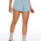 Feathery-Fit Soft High Rise Lined Shorts with Back Pocket 4''