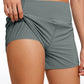 Feathery-Fit Soft High Rise Lined Shorts with Back Pocket 4''