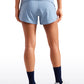 Feathery-Fit Soft Mid-Rise Lined Shorts with Back Zipper Pocket  4''