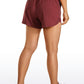 Feathery-Fit Mid-Rise Lined Shorts with Drawstring 4''