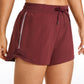 Feathery-Fit Mid-Rise Lined Shorts with Drawstring 4''