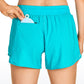 Feathery-Fit Mid-Rise Lined Shorts with Drawstring 4''