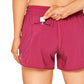 Feathery-Fit Mid-Rise Lined Shorts with Drawstring 4''