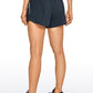 Feathery-Fit Mid-Rise Lined Shorts with Drawstring 4''