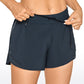 Feathery-Fit Mid-Rise Lined Shorts with Drawstring 4''