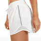 Feathery-Fit Mid-Rise Lined Shorts with Drawstring 4''