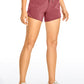 Feathery-Fit Mid-Rise Lined Shorts with Drawstring 4''