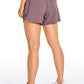 Feathery-Fit Mid-Rise Lined Shorts with Drawstring 4''