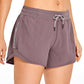 Feathery-Fit Mid-Rise Lined Shorts with Drawstring 4''