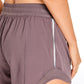 Feathery-Fit Mid-Rise Lined Shorts with Drawstring 4''