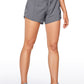 Feathery-Fit Mid-Rise Lined Shorts with Drawstring 4''