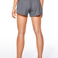 Feathery-Fit Mid-Rise Lined Shorts with Drawstring 4''