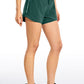 Feathery-Fit Mid-Rise Lined Shorts with Drawstring 4''