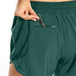 Feathery-Fit Mid-Rise Lined Shorts with Drawstring 4''