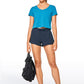 Feathery-Fit Mid-Rise Lined Shorts with Drawstring 2.5''