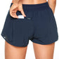 Feathery-Fit Mid-Rise Lined Shorts with Drawstring 2.5''