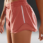 Feathery-Fit Mid-Rise Lined Shorts with Drawstring 2.5''