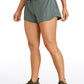 Feathery-Fit Mid-Rise Lined Shorts with Drawstring 2.5''