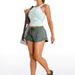 Feathery-Fit Mid-Rise Lined Shorts with Drawstring 2.5''