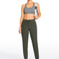 Feathery-Fit Drawstring Jogger with Pockets 28'' - Flat Waistband