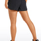 Feathery-Fit Low Rise Lined Shorts with Flat Waist 2.5''