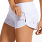 Feathery-Fit Low Rise Lined Shorts with Flat Waist 2.5''